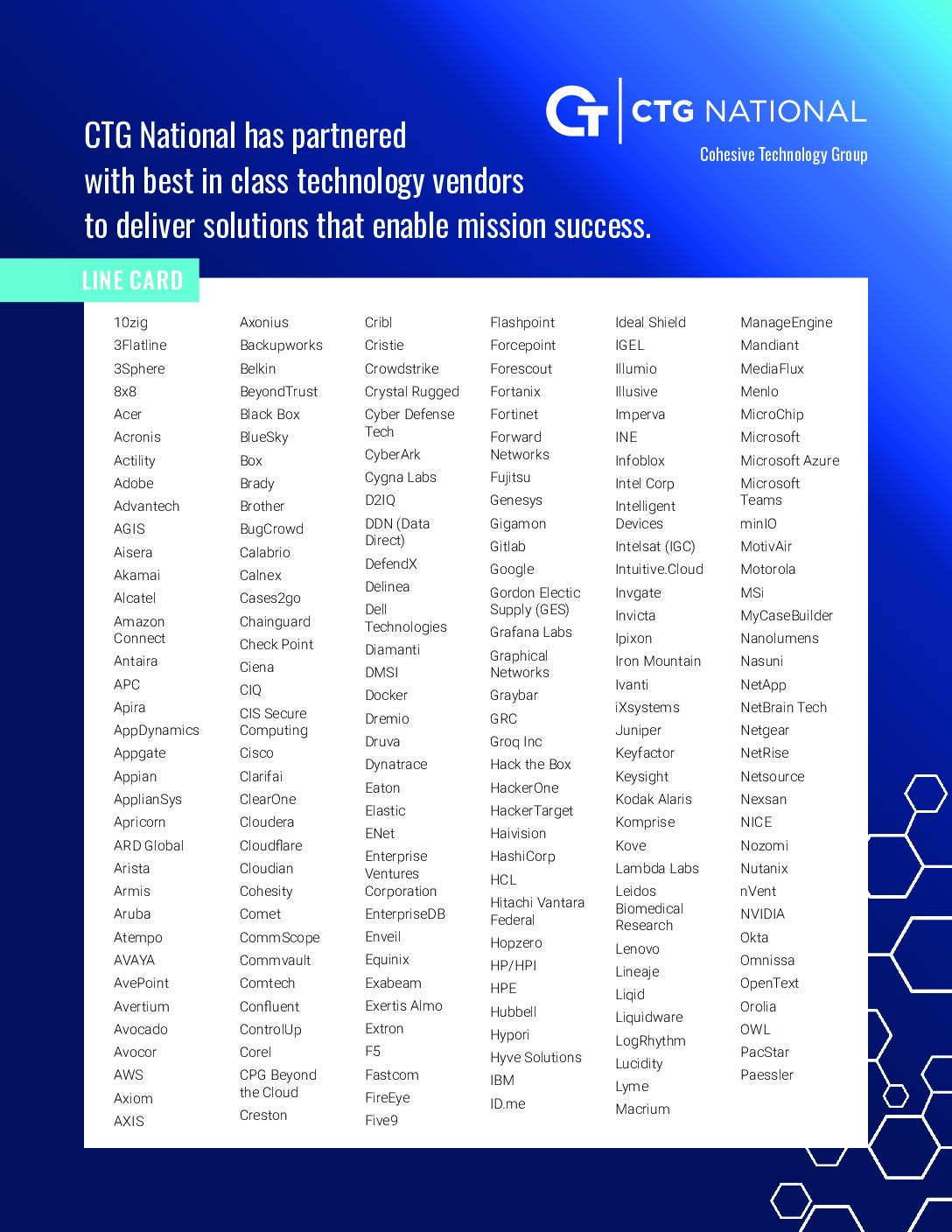 CTG Federal Capabilities Download